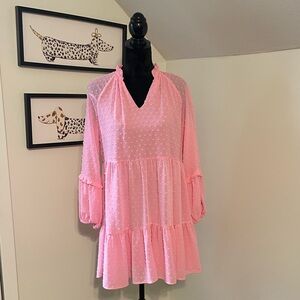 Pink Ruffled Dress